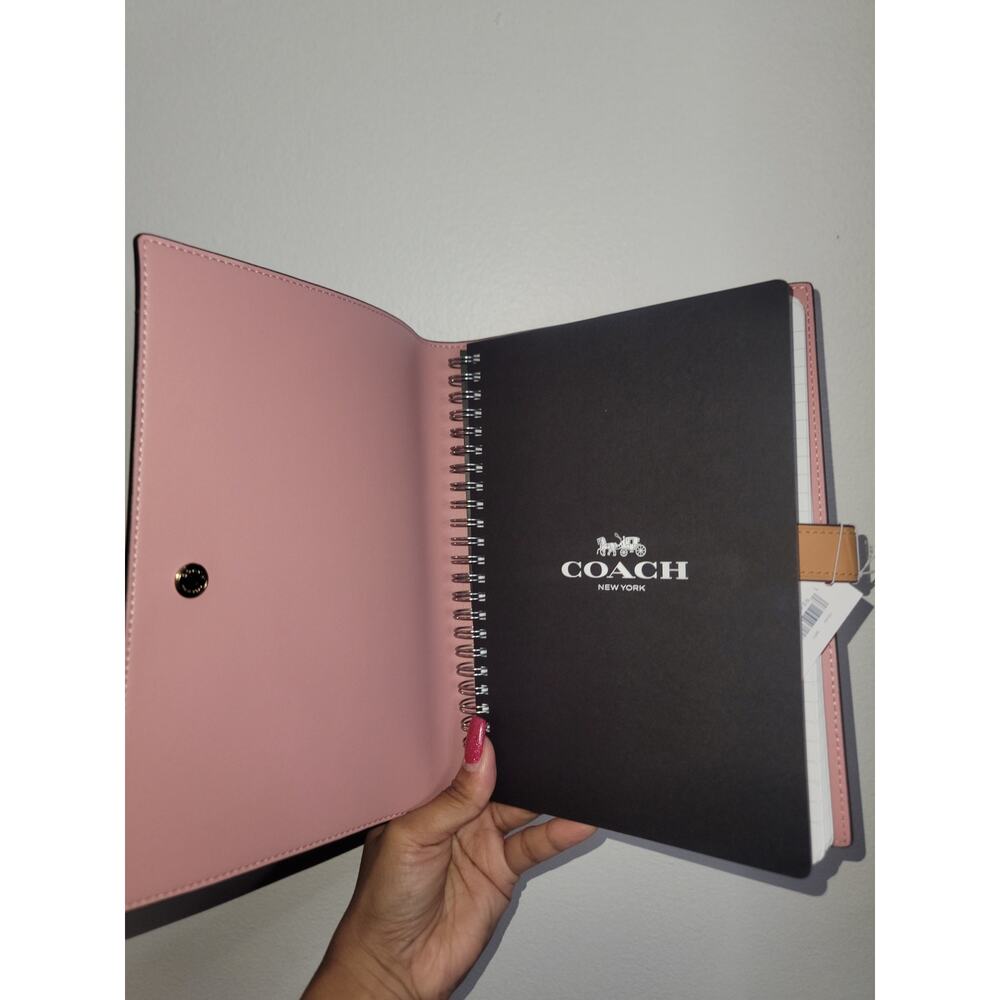 Coach Notebook Powder Pink NEW - Picture 3 of 4